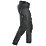 Snickers AllroundWork Stretch Trousers Grey / Black 36" W 32" L
