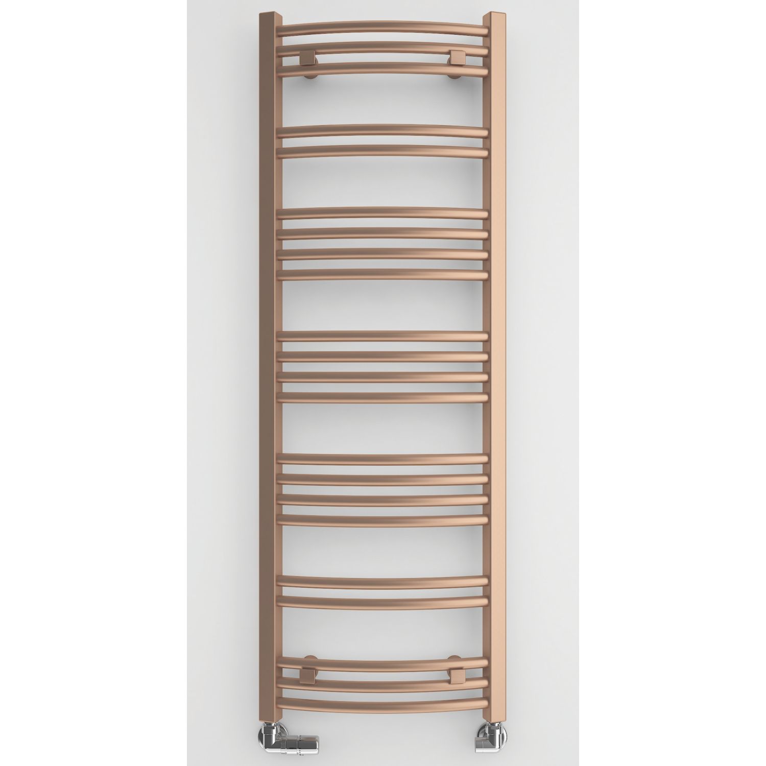 Terma 1149mm x 400mm 1406BTU Copper Curved Designer Towel Radiator (372HR)