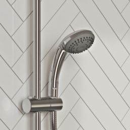 Aqualisa Visage Gravity-Pumped Ceiling-Fed Single Outlet Chrome Thermostatic Digital Shower