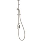 Aqualisa Visage Gravity-Pumped Ceiling-Fed Single Outlet Chrome Thermostatic Digital Shower