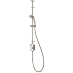 Aqualisa Visage Gravity-Pumped Ceiling-Fed Single Outlet Chrome Thermostatic Digital Shower