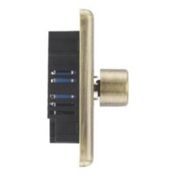 LAP  2-Gang 2-Way LED Dimmer Switch  Antique Brass with Colour-Matched Inserts