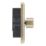 LAP  2-Gang 2-Way LED Dimmer Switch  Antique Brass with Colour-Matched Inserts