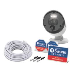Swann Pro Enforcer SWNHD-875ER-EU White Wired 4K Indoor & Outdoor Bullet Add-On Camera for Swann NVR CCTV Kit