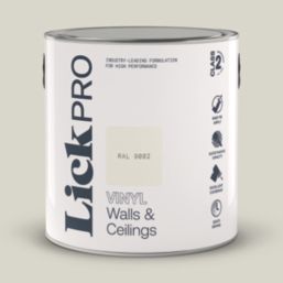 LickPro  2.5Ltr Grey RAL 9002 Vinyl Matt Emulsion  Paint
