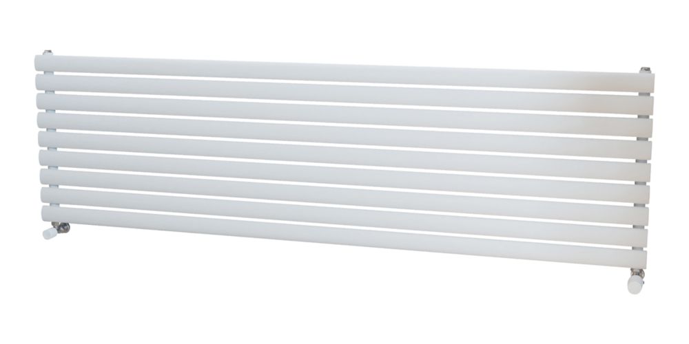 Ximax 526mm x 1800mm 3515BTU White Horizontal Designer Radiator Screwfix