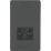 Knightsbridge  2-Gang Dual Voltage Shaver Socket 115 V / 230V Anthracite with Black Inserts