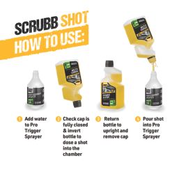 Scrubb   SHOT Super Concentrate Power Clean Multipurpose Eco Friendly Cleaner 500ml