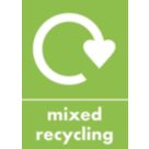 Essentials  Mixed Recycling Sign 297mm x 210mm