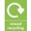 Essentials  Mixed Recycling Sign 297mm x 210mm