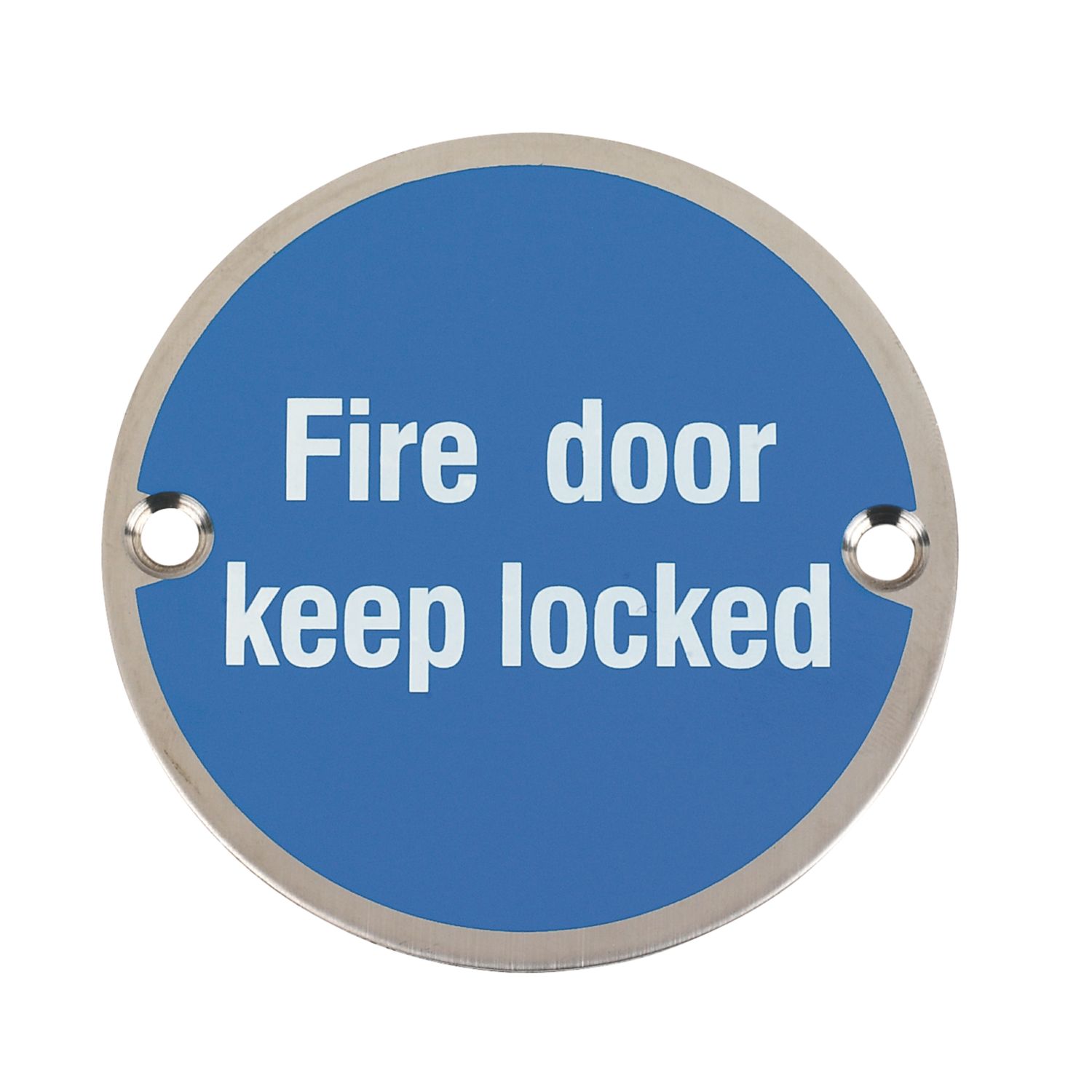 Essentials Fire Door Keep Locked Sign 76mm (37309)