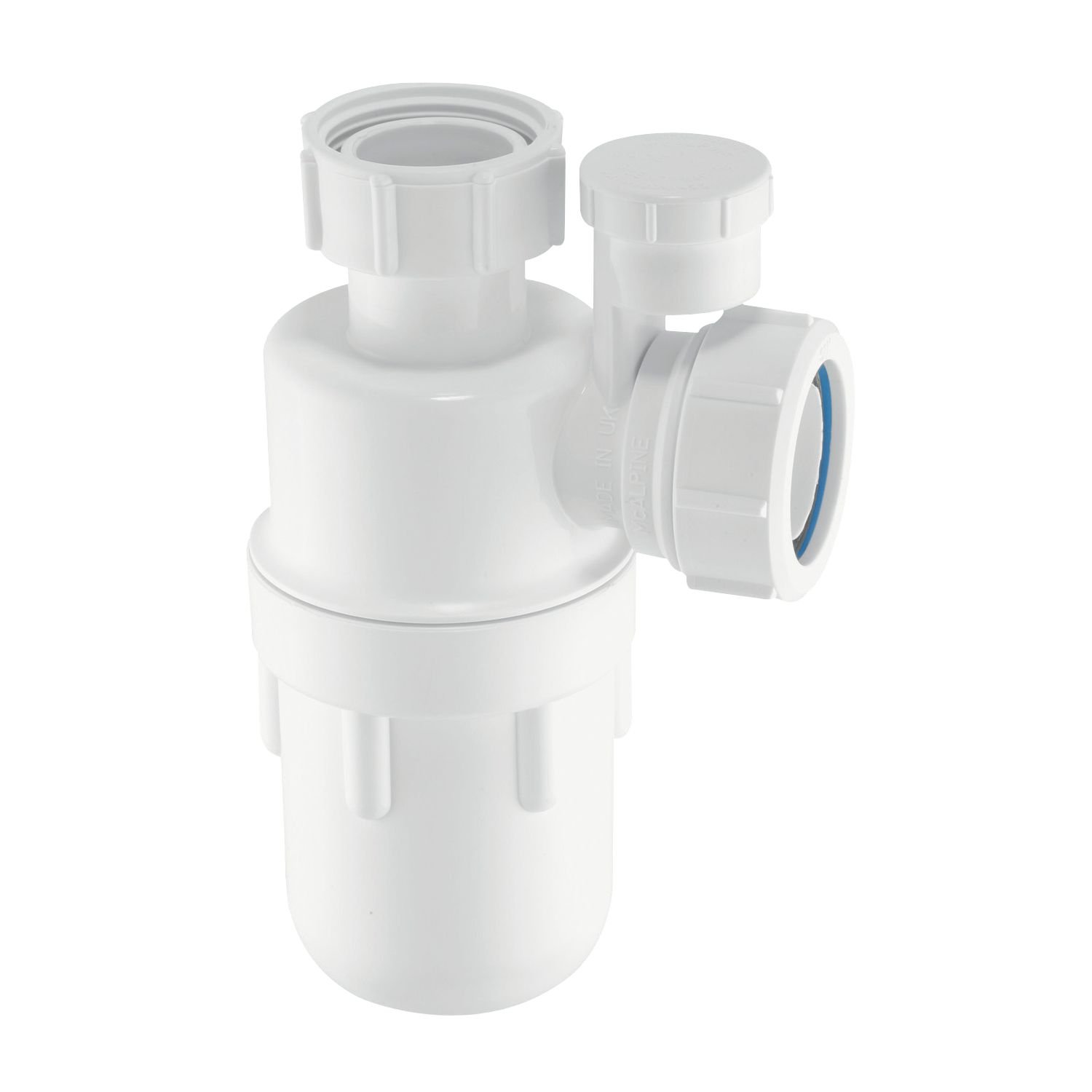 McAlpine Anti-Syphon Bottle Trap White 32mm (37314)