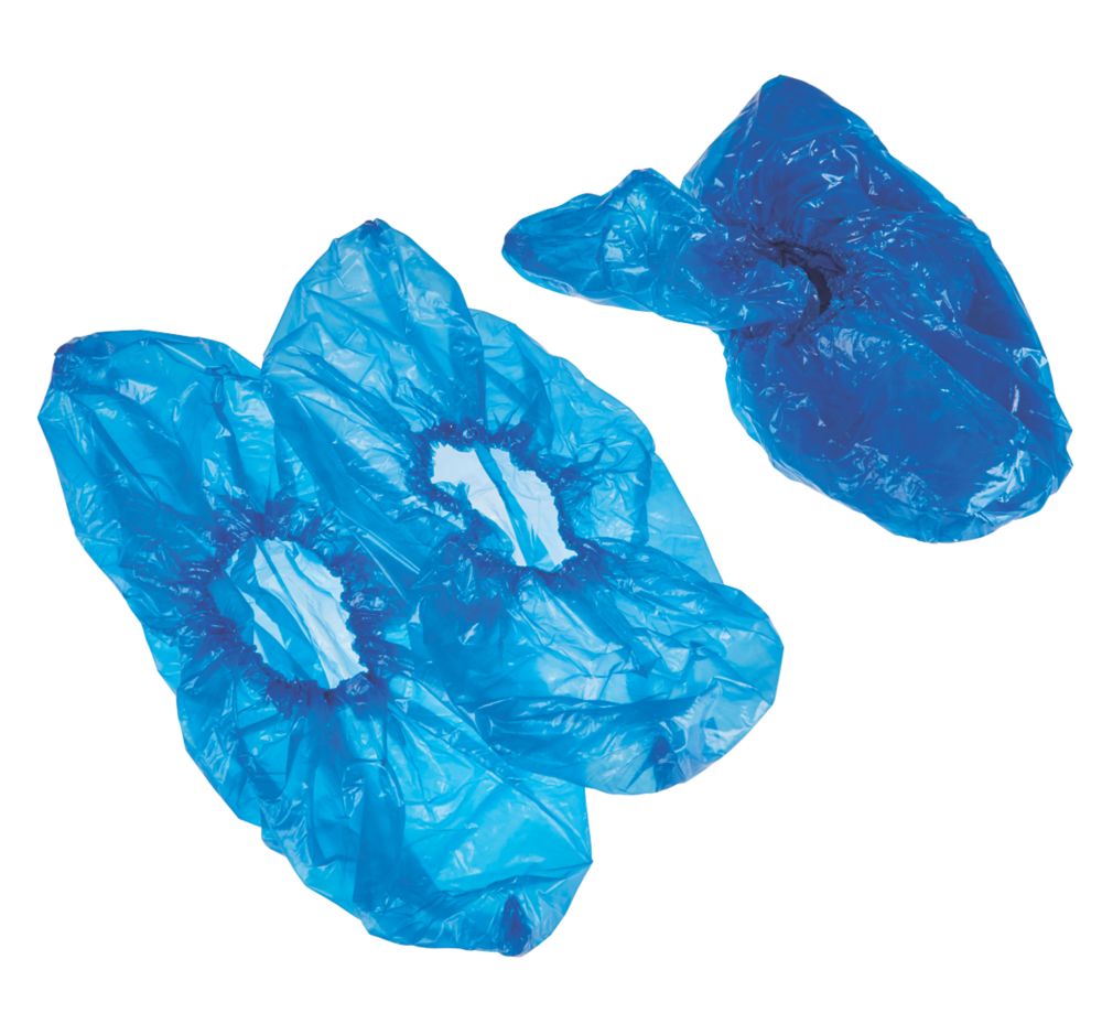 Blue Shoe Guys 100-Pack Polypropylene Shoe Covers Size: Large at