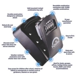 Squire Weatherproof Combination Keysafe
