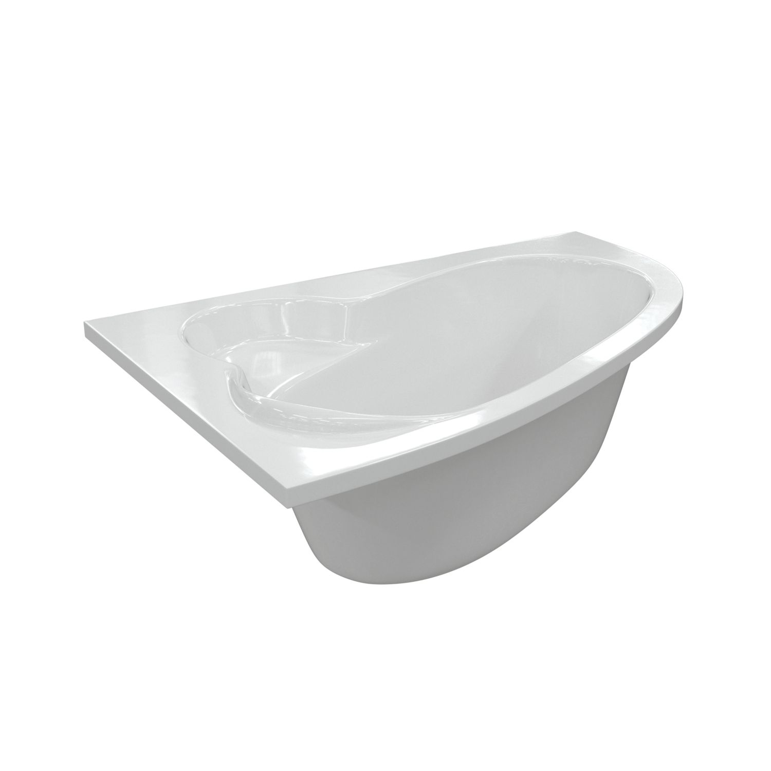 Utah Double-Ended Bath Acrylic No Tap Holes 1500mm x 950mm (373AE)