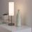 Eglo Troy 3 Table Lamp Satin Nickel/White