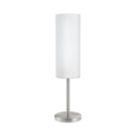 Eglo Troy 3 Table Lamp Satin Nickel/White