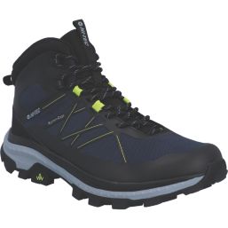 Hi-Tec Infuse Mid Size 11  Black / Lime Waterproof  Non Safety Work Boots