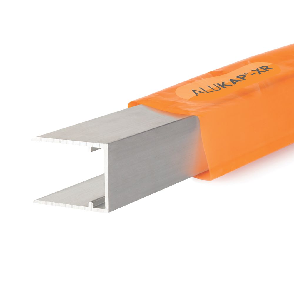 ALUKAP-XR Silver 16mm C-Section Glazing Bar 4000mm x 16mm