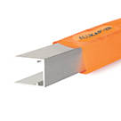 ALUKAP-XR Silver 16mm C-Section Glazing Bar 4000mm x 16mm
