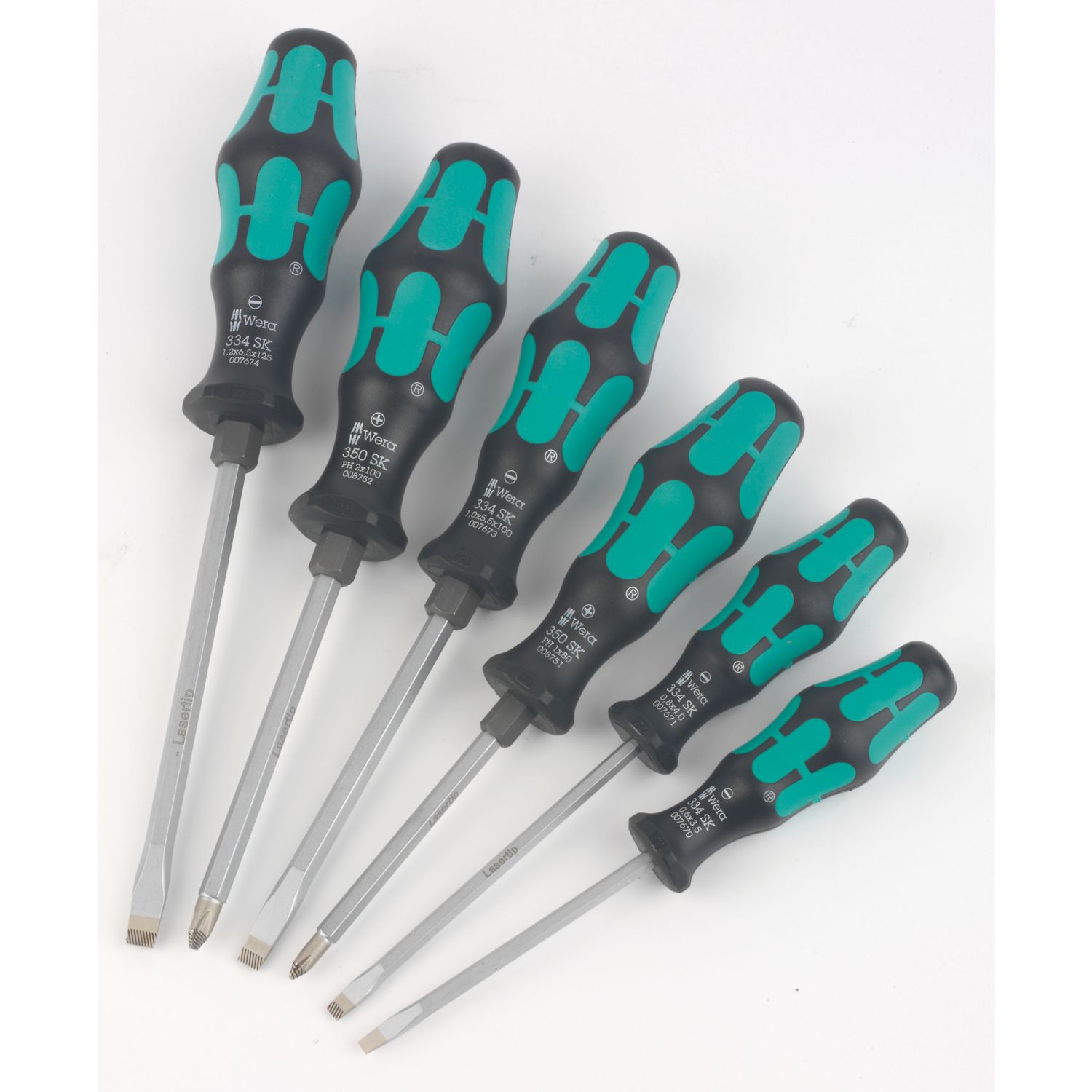 Wera 334 SK/6 Kraftform Plus Mixed Screwdriver Set 6 Pieces (373FW)