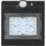 Luceco  Outdoor LED Solar-Powered Wall Light With PIR Sensor Black 220lm
