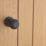 Designer Levers Beehive Door Knob Pair Matt Black 60mm