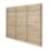 Forest  Single-Slatted  Fence Panels Natural Timber 6' x 5' Pack of 5