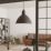 Eglo Priddy 305mm Single Pendant Light Black/White