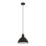 Eglo Priddy 305mm Single Pendant Light Black/White