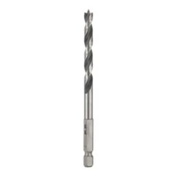 Titan  Hex Shank Double-Flute Brad Point Wood Drill Bit 6mm x 111mm