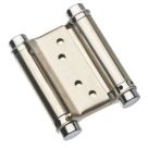 Smith & Locke Satin Nickel  Spring Hinge 75mm x 132mm
