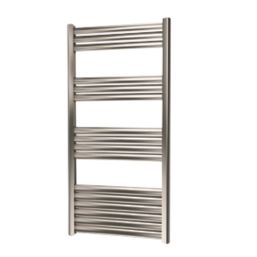 Towelrads 1000mm x 500mm 1555BTU Grey / Silver Flat Designer Towel Radiator