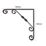 Essentials Ornamental Scroll Shelf Brackets Black 150mm x 150mm 10 Pack