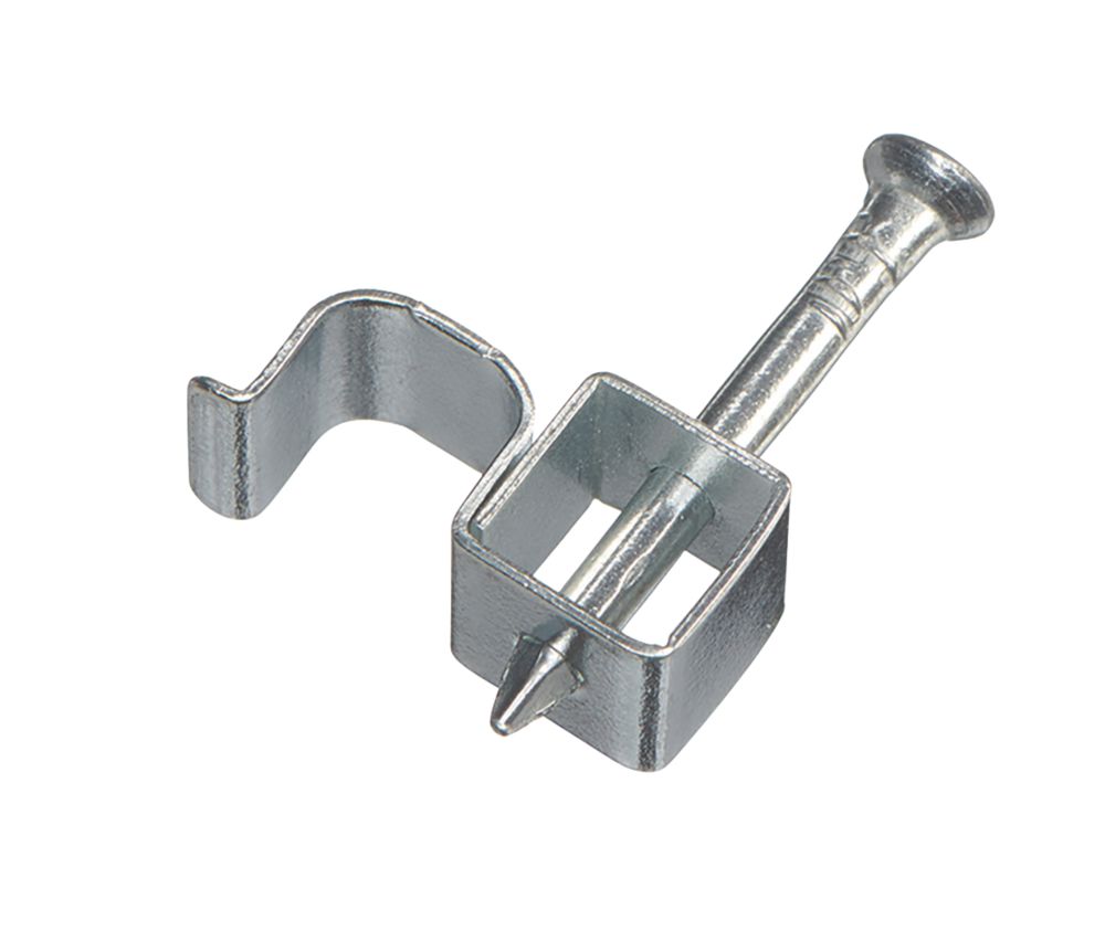 Vimark  Fire Rated Cable Clips 1.5mm² Silver 100 Pack