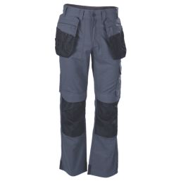 Dickies  Multi Pocket Utility Work Trousers Charcoal 36" W 34" L