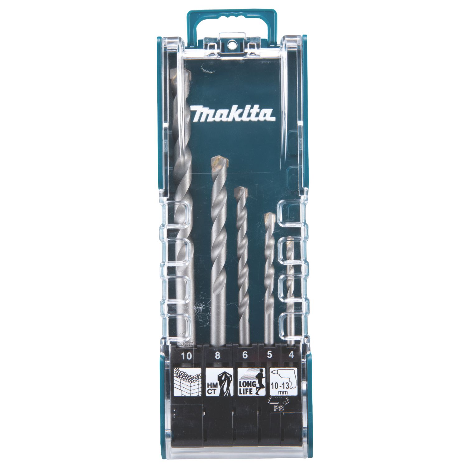 Makita Straight Shank Multi-Material Drill Bit Set 5 Pieces (373XP)