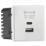 Knightsbridge  Modular 2.25A 45W 2-Outlet Type A & C USB Socket White