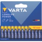 Varta Longlife Power  AAA 1.5V Alkaline Batteries 12 Pack