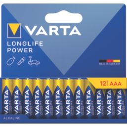 Varta Longlife Power  AAA 1.5V Alkaline Batteries 12 Pack