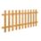 Forest Pale Picket  Fence Panels Golden Brown 6' x 3' Pack of 8