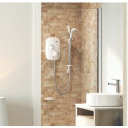 Mira Event XS Rear-Fed White  Power Shower