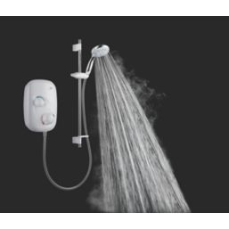 Mira Event XS Rear-Fed White  Power Shower