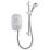 Mira Event XS Rear-Fed White  Power Shower