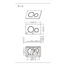 Dual Water-Saving Low Volume Flush Round Flushing Plate White