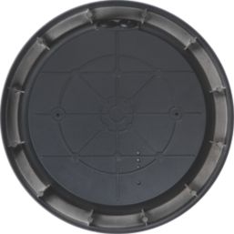 Luceco Atlas Outdoor Round LED Hooded Bulkhead Black 12/19W 1250/2100lm