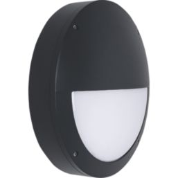 Luceco Atlas Outdoor Round LED Hooded Bulkhead Black 12/19W 1250/2100lm