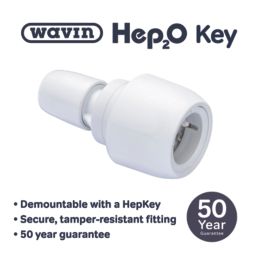 Hep2O  Plastic Push-Fit Reducing Coupler 22mm x 10mm