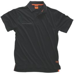 Scruffs Worker Polo Shirt Black Small 40" Chest