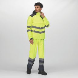 Regatta Tactical Hi-Vis Bomber Jacket Yellow/Navy 3X Large 60" Chest